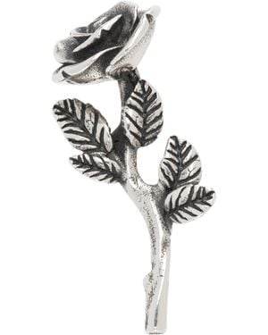 Emanuele Bicocchi Blooming Rose Stud Single Earring - Metallic