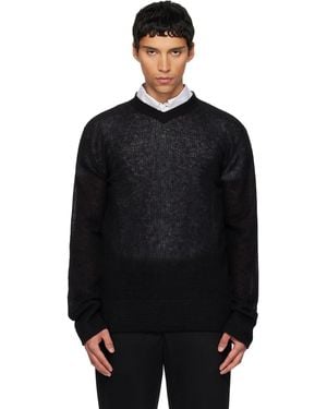 Rier V-Neck Jumper - Black