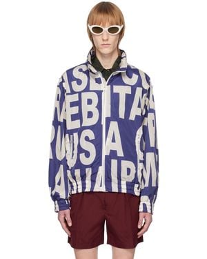 Dries Van Noten Blue Graphic Jacket