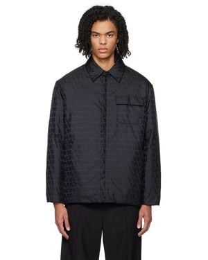 Valentino Toile Iconographe リバーシブル シャツ - ブラック