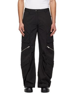 HELIOT EMIL Calyx Cargo Trousers - Black