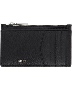 BOSS Logo Hardware Card Holder - Black
