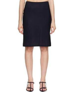 Jil Sander Jersey Under Midi Skirt - Black
