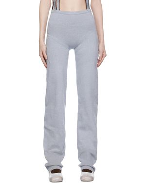 Sinéad O'Dwyer Ribbed Lounge Trousers - Black