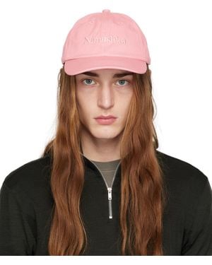 Nanushka Pink Logo Cap - Brown