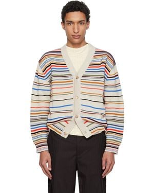 Paul Smith 'Signature Stripe' Cotton-Blend Cardigan - Multicolor
