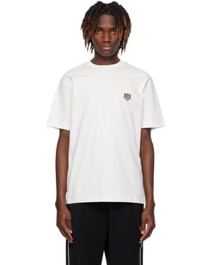 KENZO Paris Happy Tiger' Embroidered T-Shirt - White