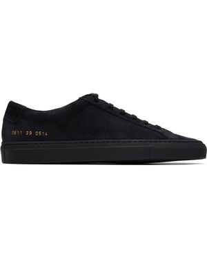 Common Projects Achilles Premium Suede Trainers - Black