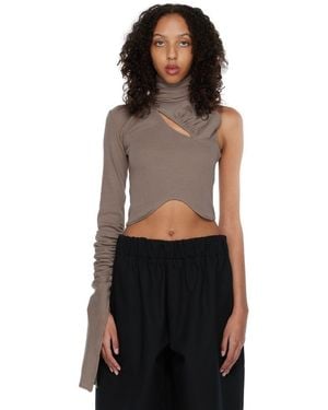 SELASI Ssense Exclusive Taupe Wesley Harriott Edition Ricky T-Shirt - Black