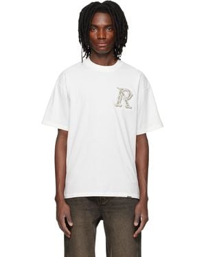 Represent Off- Western Initial T-Shirt - White