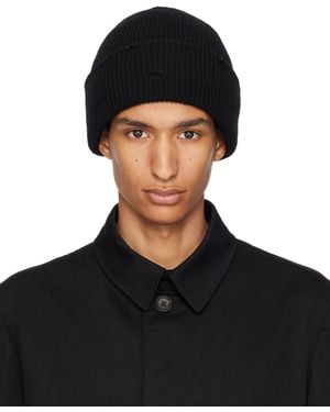 Y's for men Damaged Knit Beanie - Black