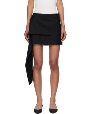 St. Agni Scarf Miniskirt - Black