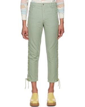 Eckhaus Latta Laced Trousers - Green