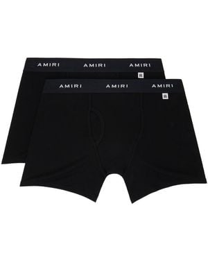 Amiri Two-Pack Logo Patch Boxer Briefs - Black