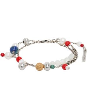 Dries Van Noten Double Chain Charm Bracelet - Black
