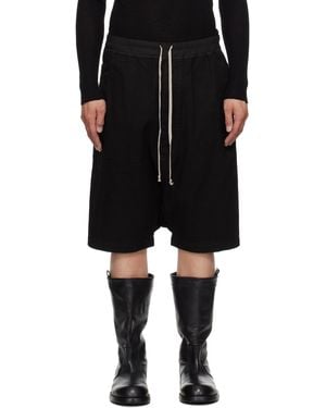 Rick Owens ブラック Hollywood Drawstring Pods ショートパンツ