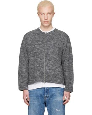 Lady White Co. Zip Crewneck Jumper - Black