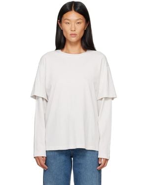 Agolde Off- Lois T-Shirt - White