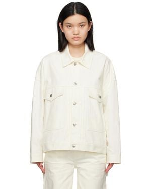 Maison Kitsuné Off-white Trucker Denim Jacket