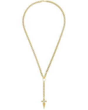 In Gold We Trust Ssense Exclusive Rosary Necklace - Metallic