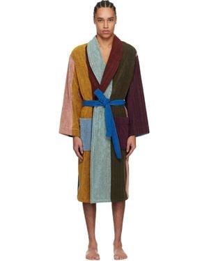 Paul Smith Artist Stripe Robe - Black