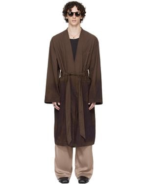 Our Legacy Work Shop Emporio Armani ブラウン Toga コート - ブラック