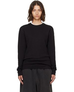 Entire studios Thermal Long Sleeve T-Shirt - Black