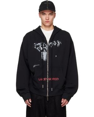 MATIERES FECALES 'Uncensored' Family Knit Hoodie - Black
