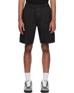 Aape By A Bathing Ape Garment-Dyed Cargo Shorts - Black