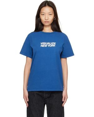 Hanover 'visualize New York' Staple T-shirt - Blue