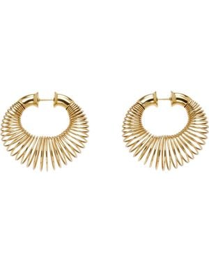 Alaïa Small Spiral Hoop Earrings - Metallic