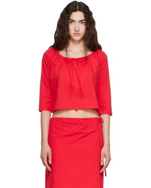 Brooke Callahan Scoop Top - Red