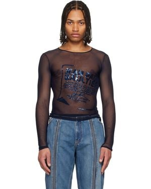 Jean Paul Gaultier 'The Embroidered' Top - Black