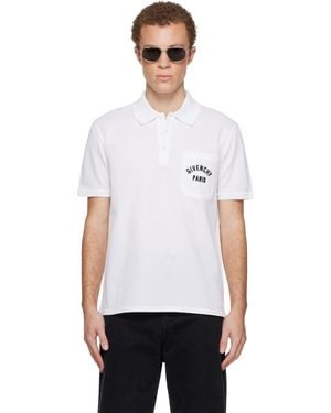 Givenchy Front Pocket Polo - White