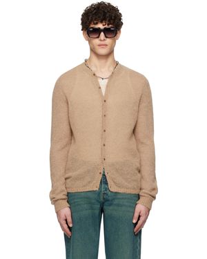 Paloma Wool Tan Button Alone Cardigan - Blue