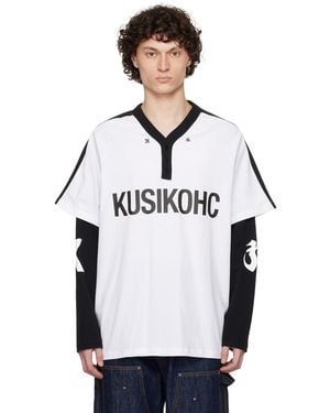 Kusikohc Baseball Long Sleeve Polo - Black