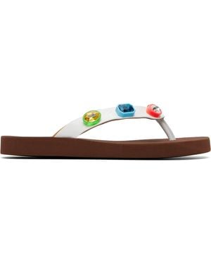 Marni Crystal Flip-Flops - Blue
