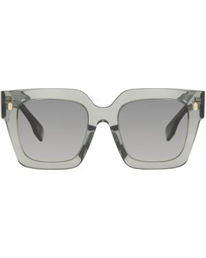 Fendi グレー Roma サングラス - ブラック