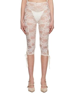 nastyamasha Ssense Exclusive Off- Leggings - White