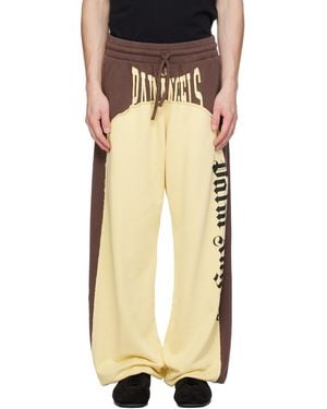 Palm Angels Vintage Logo Loose Joggers - Yellow