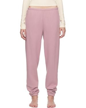Skims Cotton Fleece Classic Jogger Lounge Pants - Pink
