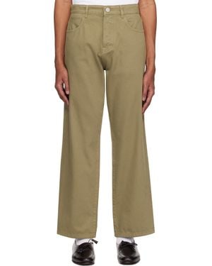 Rohe Taupe Relaxed Leg Jeans - Natural