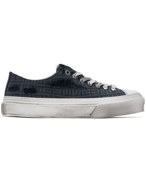 Givenchy ネイビー 4g City スニーカー - ブラック