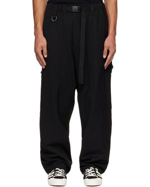 Y-3 Wool Utility Cargo Pants - Black