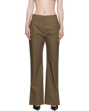 Studio Nicholson Taupe Mitra Trousers - Multicolour