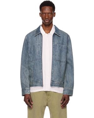 Rag & Bone Simon Garage Denim Jacket - Blue