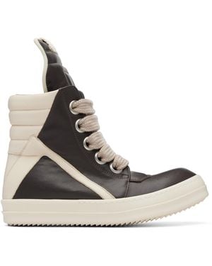Rick Owens Tower Jumbolaced Geobasket Trainers - Brown