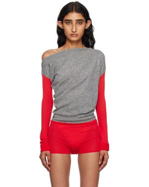 Kiko Kostadinov Heiss Knit Bodysuit - Red