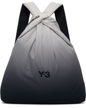 Y-3 グレー＆ブラック Ombré バックパック
