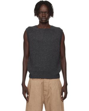 TAIGA TAKAHASHI Gilet Lot. 528 A.R.C Gris - Noir